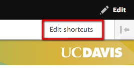 Edit your shortcuts