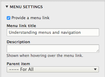 Add a menu link for your page to make it navigable by your visitors.