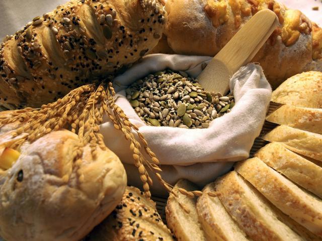 An assortment of homemade breads