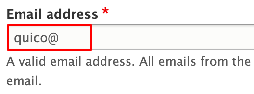 Email addresses are supplied as based on Kerberos and are rendered incomplete.