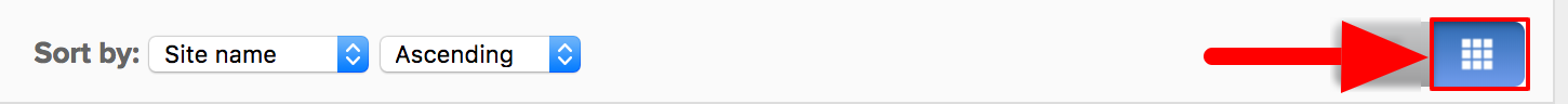 Screenshot of the location and icon to use to make sure you're in Grid mode.