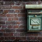 Mailbox on a brick wall