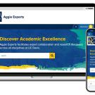 A laptop and smartphone presented side by side both displaying the homepage of the Aggie Experts website.