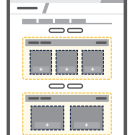 An illustration of Layout Builder with two Sections in a page.